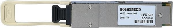Yhteensopiva Avago Dell AFBR-79EIDZ-FT1 BlueOptics BO25K859S2D QSFP lähetin-vastaanotin, MPO/MTP, 40GBASE-SR4, Multimode Fiber, 4x850nm, 150M, 0°C/+70