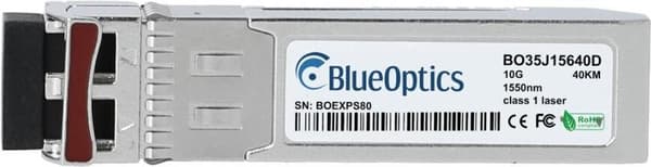Hirschmann M-SFP-10-ER/LC-EEC-kompatibel BlueOptics© SFP+ transceiver för singelmode 10 gigabit höghastighetsdataöverföringar i fiberoptiska nätverk.