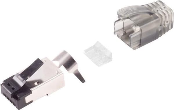 S/CONN maksimalt netværksstik, RJ45 modulært stik, interlock, 50u gp (08-02050)
