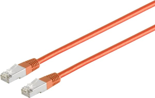 S/CONN maksimale tilslutningsmuligheder netværkskabel patch-kabel, kat. 5e, SF/UTP, orange, 0,25 m (75211-0,25O)