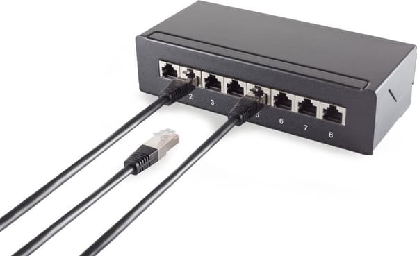 S/CONN maksimale tilslutningsmuligheder netværkskabel patch-kabel, kat. 5e, SF/UTP, sort, 7,5 m (75217-S)