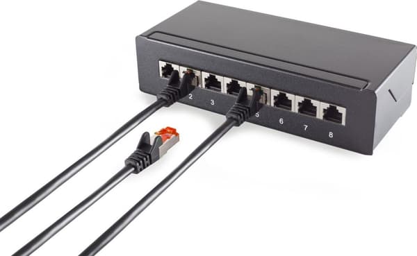 Netværkskabel patchkabel, kat 6A, S/FTP, PIMF, halogenfri, GHMT CERTIFIED, 0,25m Patch kabel kat 6A S/FTP PIMF 500 MHz halogenfri · Tilslutninger: RJ4