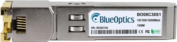 Kompatibel RAD SFP-30H BlueOptics BO08C38S1 SFP Transceiver, Koppar RJ45, 10/100/1000BASE-T, 100 meter, 0°C/+70°C (SFP-30H-BO)