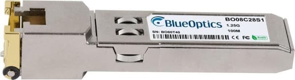 Cambium SFP-1G-kopparkompatibel BlueOptics© SFP transceiver för gigabit höghastighetsdataöverföringar i fiberoptiska nätverk. Stöder Gigabit Ethernet