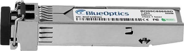 Forcepoint MOD-SFP-GE-SX-kompatibel BlueOptics© SFP transceiver för multimode gigabit höghastighetsdataöverföringar i fiberoptiska nätverk. Stöder Gig