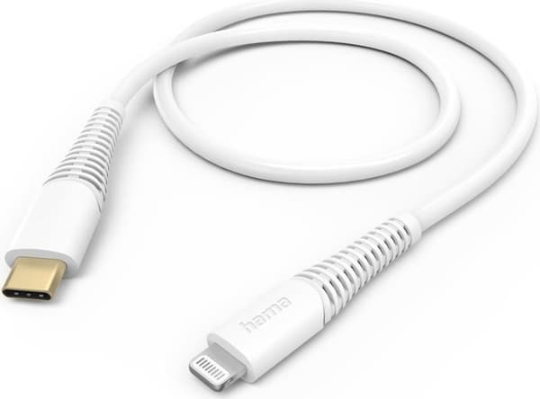 Hama USB-kabel, USB-C Lightning, 1,5 m, ws (00125100)