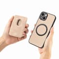 Miniatyrbillede 3 af 7: Bagcover med magsafe kortholder til iPhone 15 Plus - Beige