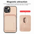 Miniatyrbillede 5 af 7: Bagcover med magsafe kortholder til iPhone 15 Plus - Beige