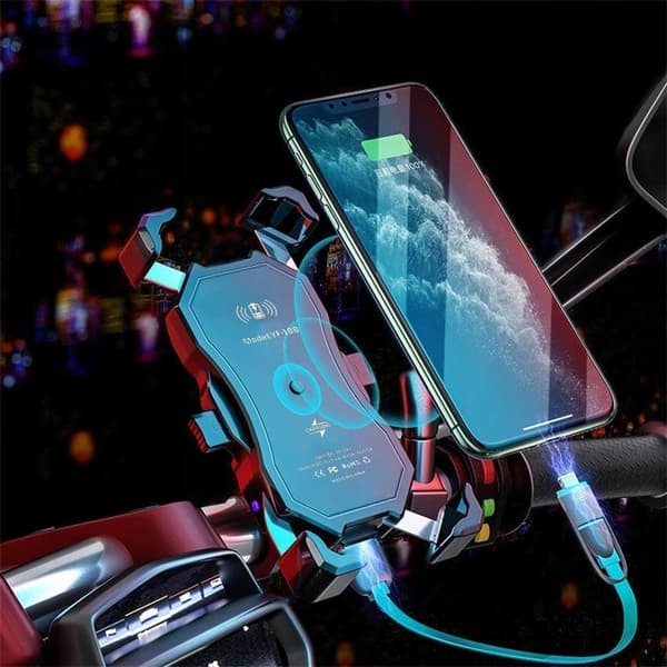 MOTORCYKEL TELEFONHOLDER FREEDCONN MC1W MED INDUKTIV OPLADER