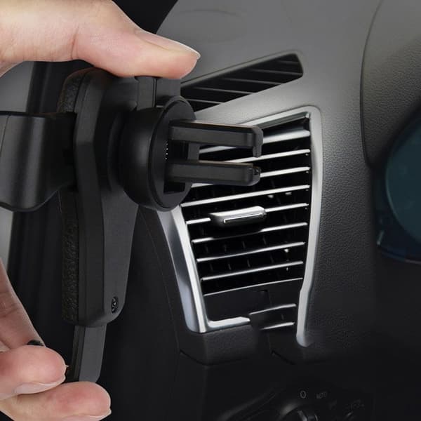 Gravity Mobil Holder til Fan Grille - Sort
