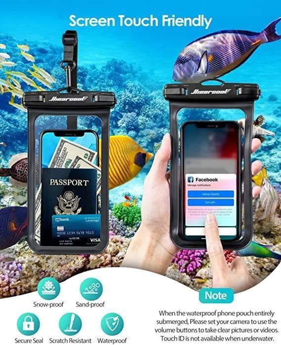 Vandtæt etui til smartphones