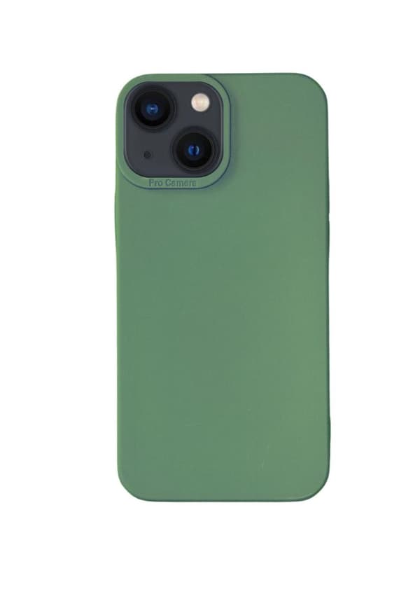 Silikonskal till iPhone 14 Plus Mörkgrön