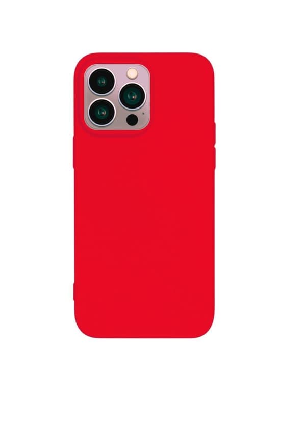 Silikonskal till iPhone 13 Pro Max Skinande röd