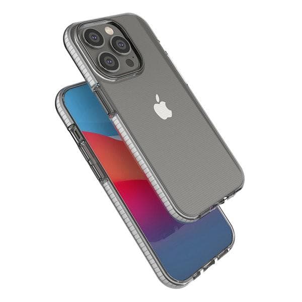 Spring Case Skal med Ram iPhone 14 Pro - Transparent/Rosa