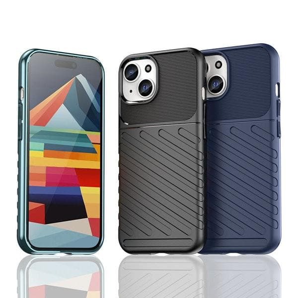 Thunder Case Pansarskal iPhone 15 - Svart