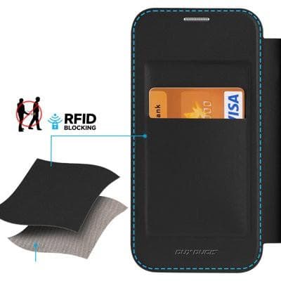 Dux Ducis Skin X Magnetisk Flip Fodral med Korthållare iPhone 15 Plus - Svart