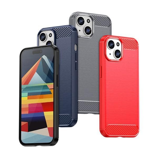 Carbon Case Skal iPhone 15 - Svart