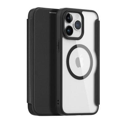 Dux Ducis Skin X Magnetisk Flip Fodral med Korthållare iPhone 15 Pro Max - Svart