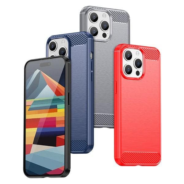 Carbon Case Skal iPhone 15 Pro Max - Svart
