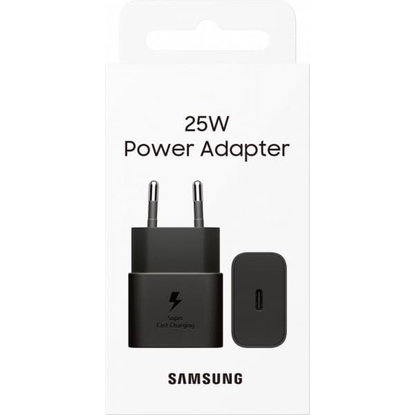 Samsung 25W USB-C GaN -verkkovirtalaturi, musta