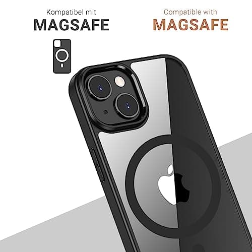 JT Berlin BackCase Pankow Hybrid MagSafe | Apple iPhone 15 Plus | sort/gennemsigtig | 11041 (11041)