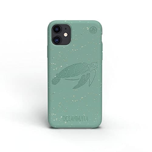 OCEANMATA mobiltelefon cover iPhone 11 | skildpadde grøn | bæredygtigt Apple iPhone cover Turtle Edition (8720256018629)