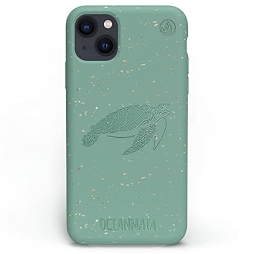 OCEANMATA mobiltelefon cover iPhone 13 | skildpadde grøn | bæredygtigt Apple iPhone cover Turtle Edition (8720618272232)