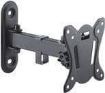 PureLink PM-FM11-100 - Monteringssæt (ledarm, VESA adapter) - til LCD TV - stål - sort - skærmstørrelse: 33-68,6 cm (13"-27") - vægmontering