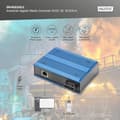 Miniatyrbillede 4 af 6: DIGITUS industriel Gigabit mediekonverter - 1x RJ45, 1x SC-Duplex 1310nm - single-mode fiber - 20 km rækkevidde - 10/100/1000 Mbps - DIN-skinnemonteri