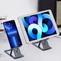 Miniatyrbillede 3 af 6: Sammenklappeligt stativ til telefon, smartphone, tablet, grå