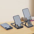 Miniatyrbillede 5 af 6: Sammenklappeligt stativ til telefon, smartphone, tablet, grå