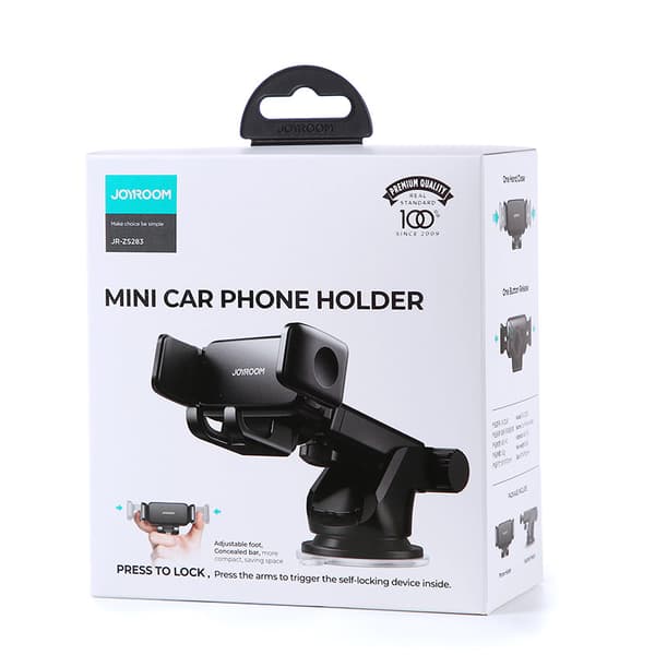 Bil smartphone holder på instrumentbrættet, sort