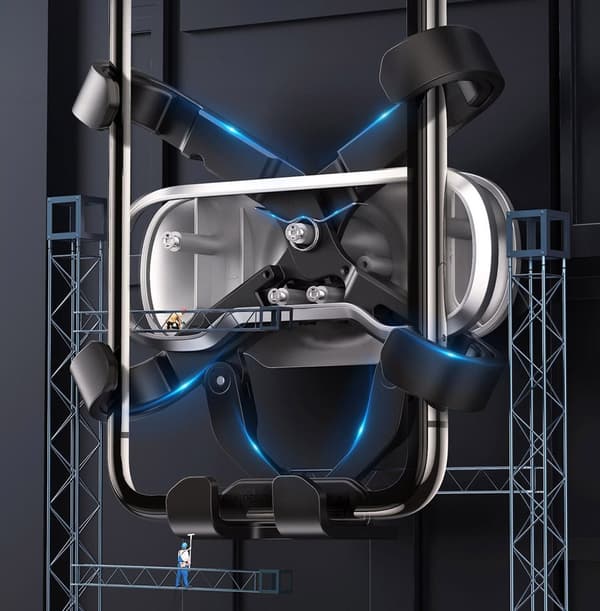 Gravity biltelefonholder, sort