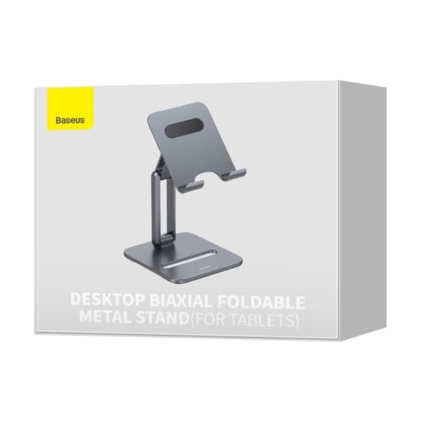 Metalstander til en desktop biaksial foldbar smartphone op til 13", grå