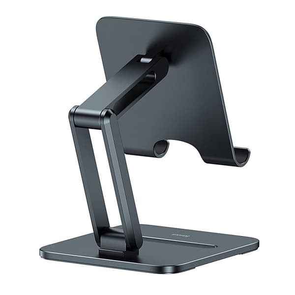 Metalstander til en desktop biaksial foldbar smartphone op til 13", grå