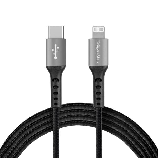 USB Type C -kaapeli - Lightning C94 MFi pistoke 1 m Kruger&Matz