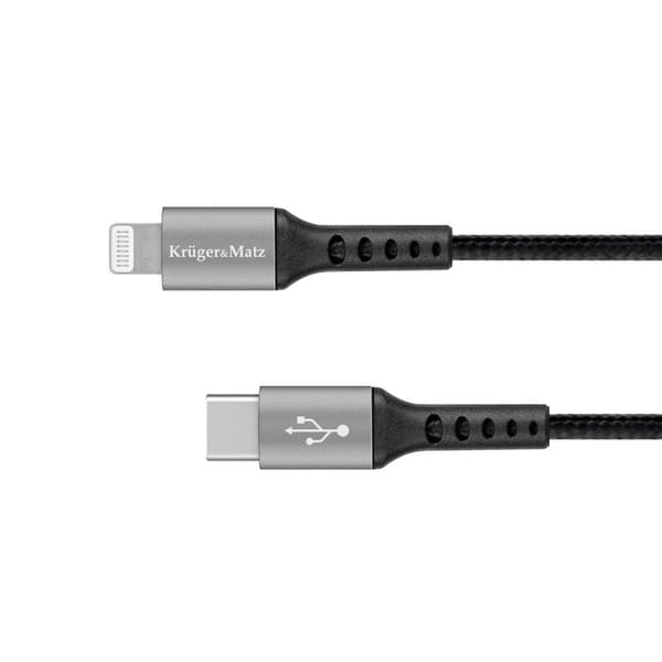 USB Type C -kaapeli - Lightning C94 MFi pistoke 1 m Kruger&Matz