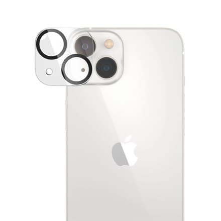 PanzerGlas | Linsebeskytter | Apple iPhone 14, 14 Plus | Polymethylmethacrylat | Sort | Banner