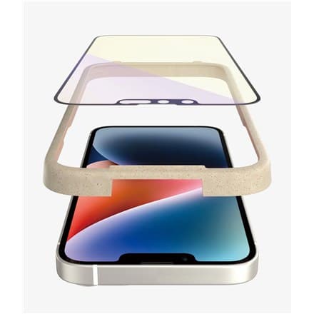 PanzerGlas | Skærmbeskytter - glas | Apple iPhone 13, 13 Pro, 14 | Polyethylenterephthalat (PET) | Sort | Banner