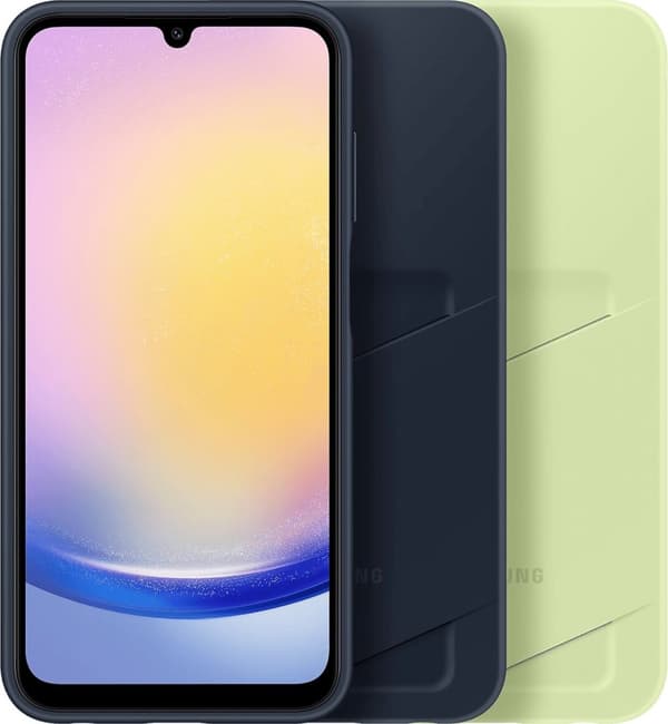 Samsung Card Slot Case - Toimitetaan Samsung Galaxy A25 5G -puhelimelle - Sininen musta