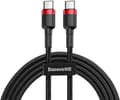 Miniatyrbild 1 av 8: Baseus Cafule Series USB-C-kabel 1m Röd/Svart