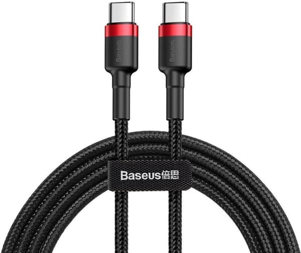Baseus Cafule Series USB-C-kabel 1m Röd/Svart