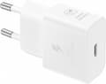 Miniatyrbillede 1 af 11: Original Samsung 25W Energieffektiv USB-C strømadapter - Uden kabel - Hvid