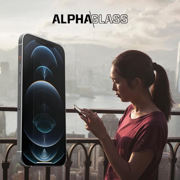 OtterBox Alpha Glass Skärmskydd för iPhone 12/12 Pro Pro Pack (77-66072)