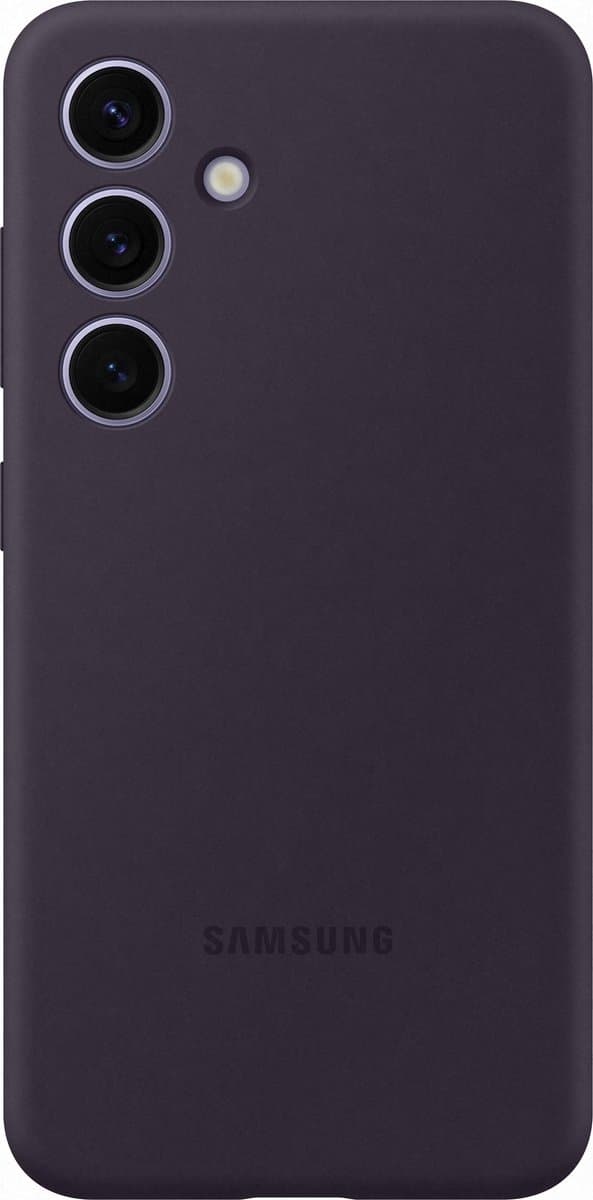 Samsung Silikone Cover - Sendes til Samsung Galaxy S24 Plus - Mørk Violet