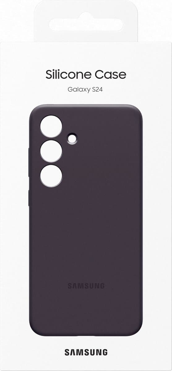 Samsung Silikone Cover - Sendes til Samsung Galaxy S24 Plus - Mørk Violet