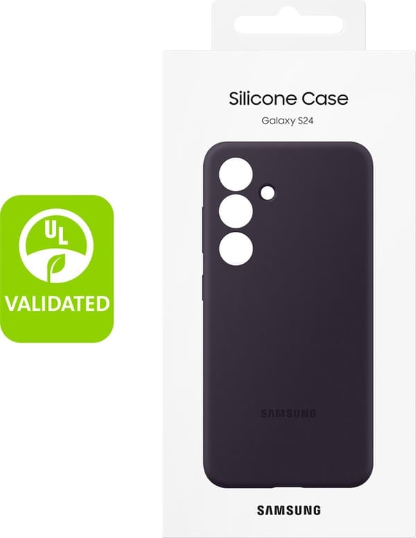 Samsung Silikone Cover - Sendes til Samsung Galaxy S24 Plus - Mørk Violet