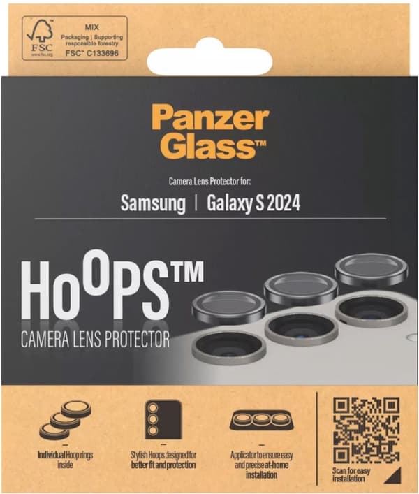 PanzerGlass 1207 Skærm/rygbeskytter til smartphones Kameralinsebeskytter Samsung 3 stk. (1207)