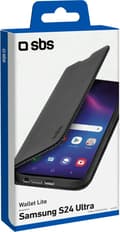 Miniatyrbild 1 av 2: SBS Wallet Lite Telefonfodral till Samsung Galaxy S24 Ultra Fodral Bokhylla - Svart