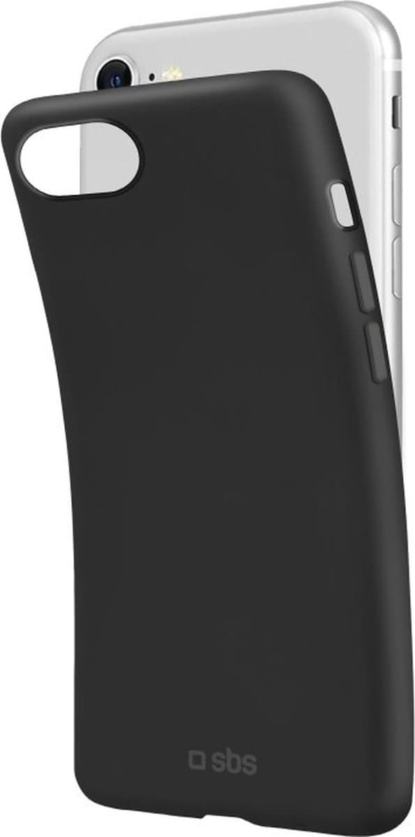 SBS Sensity - Telefoncover Sendes til Apple iPhone 7 Cover Fleksibelt TPU Bagcover - Sort
